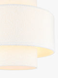 John Lewis boucle layered ceiling lampshade 45x50cm, imported from the UK