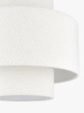 John Lewis boucle layered ceiling lampshade 45x50cm, imported from the UK