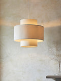 John Lewis boucle layered ceiling lampshade 45x50cm, imported from the UK
