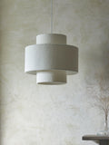 John Lewis boucle layered ceiling lampshade 45x50cm, imported from the UK
