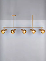 John Lewis John Lewis Leighton Bar 5 Arm Ceiling Light, Warm Antique Brass- Buy online at McGrocer