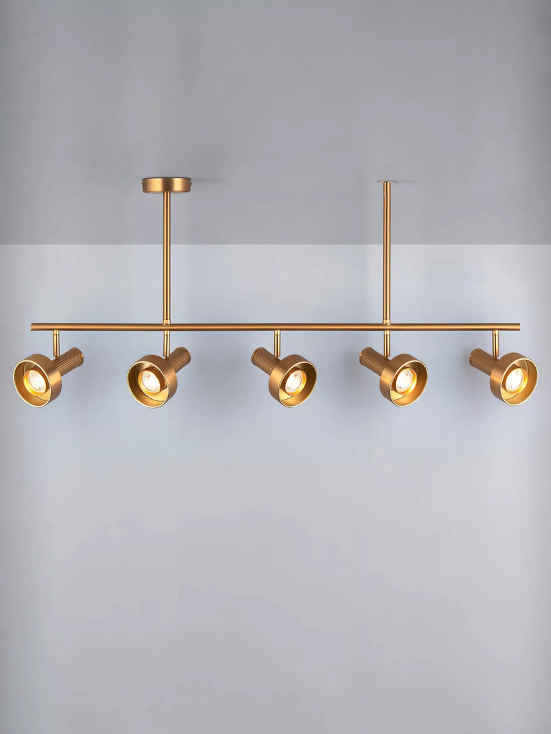 John Lewis Leighton ceiling light warm antique brass, imported from the UK