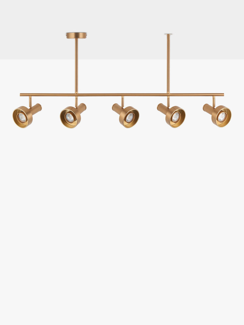 John Lewis Leighton ceiling light warm antique brass, imported from the UK