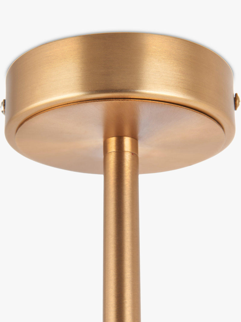 John Lewis Leighton ceiling light warm antique brass, imported from the UK
