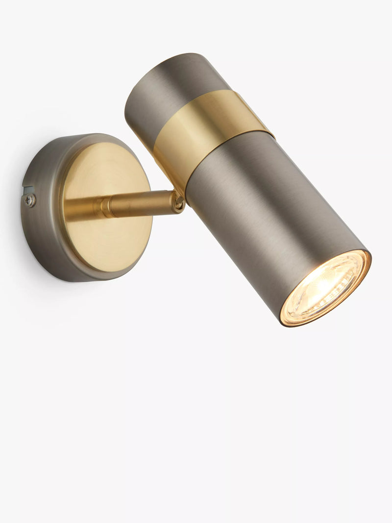 John Lewis Obi spotlight wall light matt nickel gold - British product