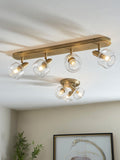 John Lewis Ruisseau 3-arm spotlight ceiling plate matte antique brass - British product