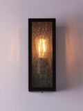 John Lewis black ripple glass outdoor wall light, UK version