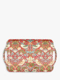 Morris & Co. large handled melamine tray with Strawberry Thief design, imported from the UK