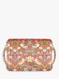 Morris & Co. large handled melamine tray with Strawberry Thief design, imported from the UK
