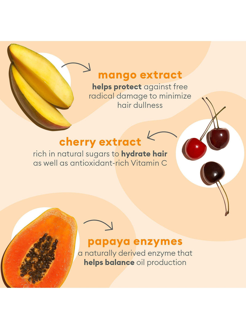 Briogeo conditioner mango cherry variant 369ml, imported from the USA
