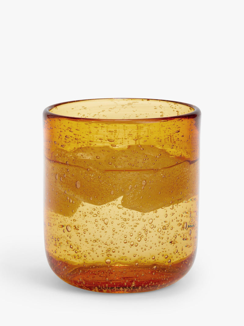 John Lewis amber bubble glass tumbler, 330ml, UK version