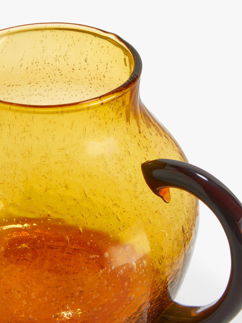 John Lewis amber bubble glass jug, 2 litre capacity, UK version