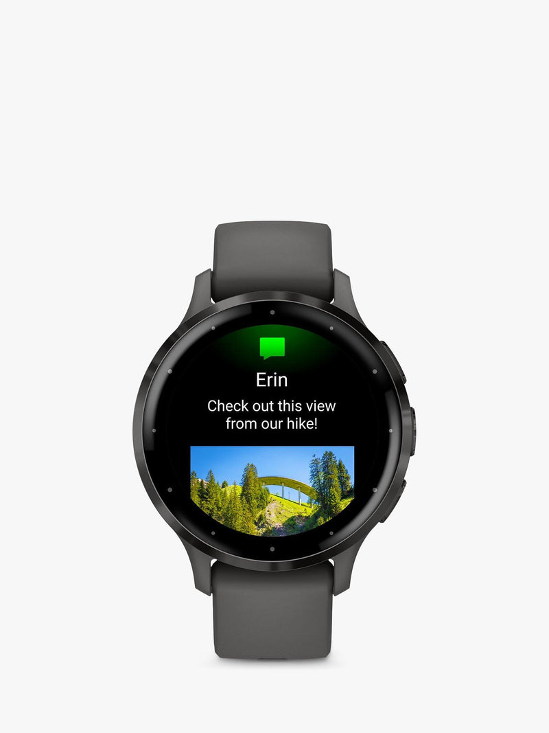 Garmin Venu 3S Smartwatch 41mm mit grauem Armband, importiert aus dem Vereinigten Königreich