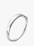 Georg Jensen sterling silver interlocking bangle 17.5cm, UK version