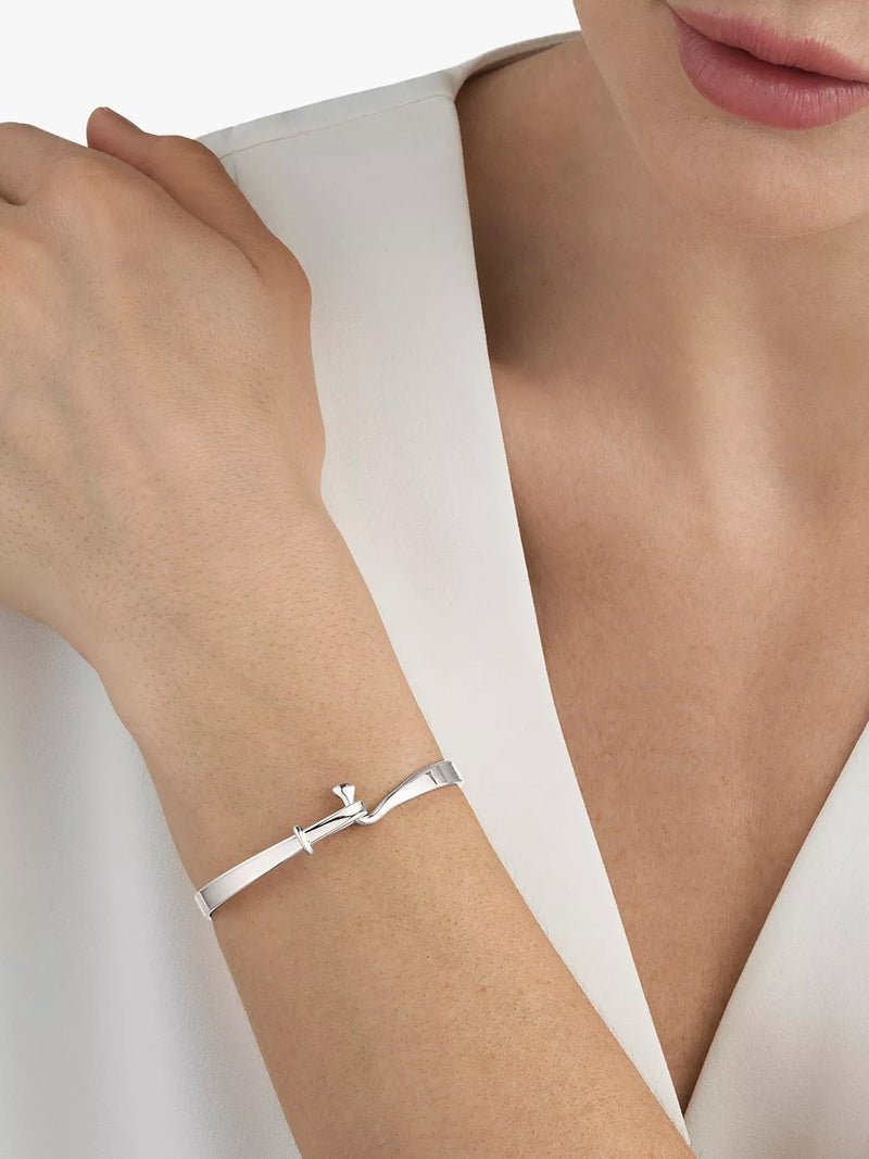 Georg Jensen Torun sterling silver bangle (British brand)