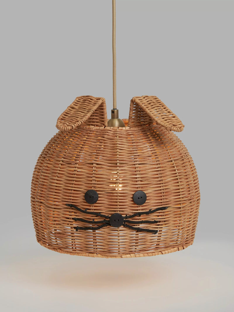 John Lewis bunny rattan ceiling shade 25x30cm, UK version