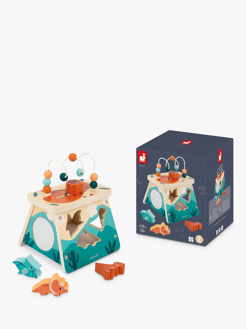 Janod Dino Multi-Activity Volcano Wooden Toy, imported from the UK