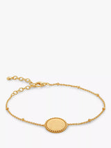 John Lewis Monica Vinader Deia Beaded Chain Bracelet Gold 19cm- Buy online at McGrocer