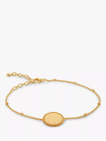 Monica Vinader gold beaded chain bracelet 19cm (British brand)