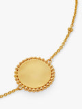Monica Vinader gold beaded chain bracelet 19cm (British brand)