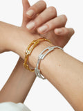 Monica Vinader signature link bangle gold 18k vermeil (British brand)