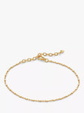 Monica Vinader gold station chain bracelet, imported from the UK