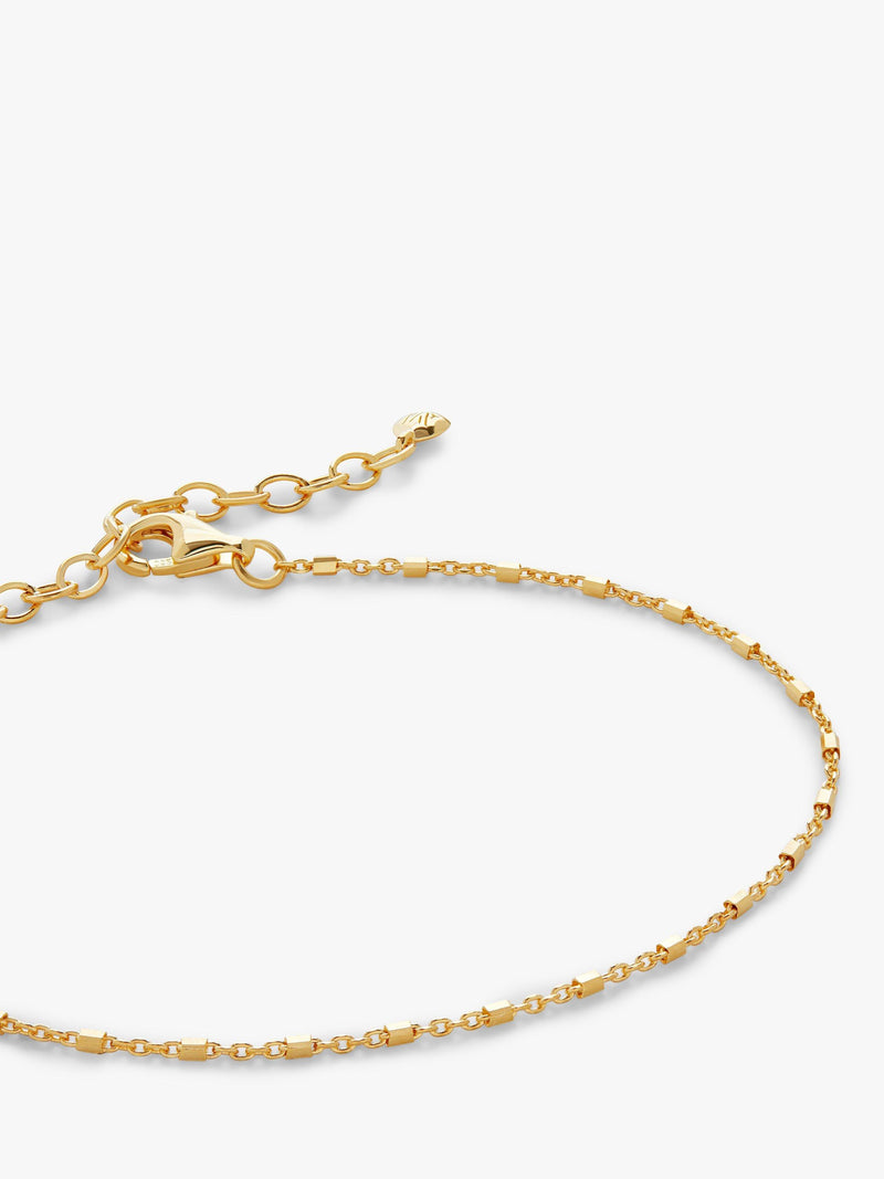 Monica Vinader gold station chain bracelet, imported from the UK
