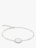 Monica Vinader solid sterling silver beaded bracelet, UK version