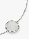 Monica Vinader solid sterling silver beaded bracelet, UK version