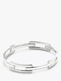 Bracelet jonc Monica Vinader Signature, Argent, Petit