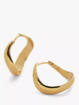 John Lewis Monica Vinader Swirl Medium Hoop Earrings- Buy online at McGrocer