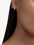 Monica Vinader gold diamond hoop earrings 14ct - British product