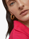 Monica Vinader gold large hoop earrings, UK version