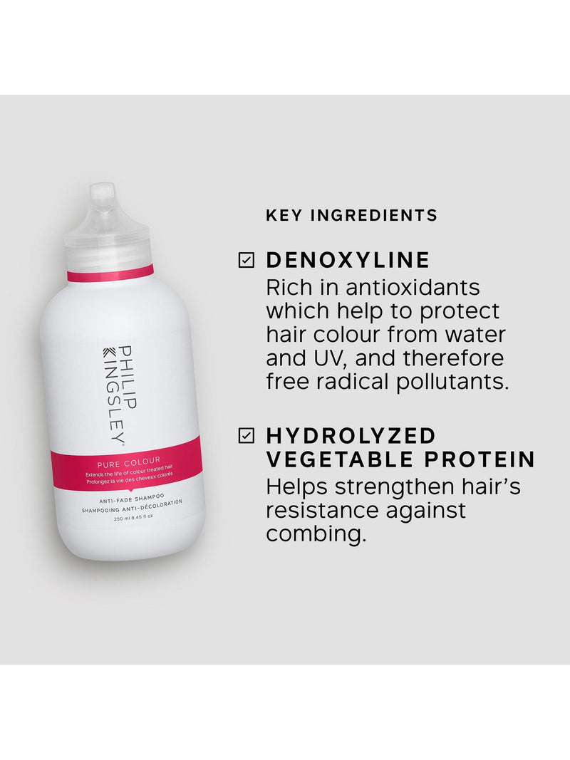 Philip Kingsley Anti-Fade Shampoo Pure Colour 250ml, imported from the UK