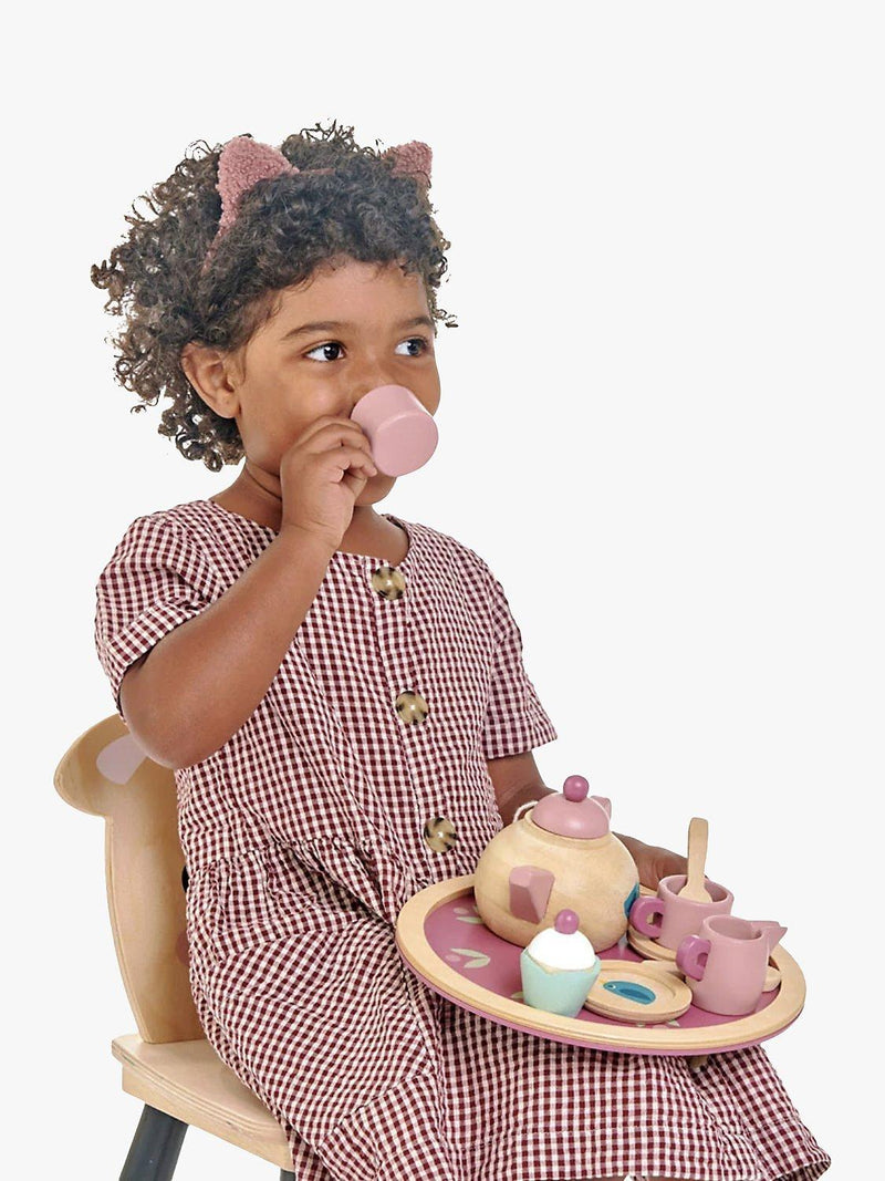 Babyblooms wooden tea set pink - British product