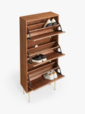 John Lewis Harvard Tall Shoe Storage Unit in Walnut (British brand)