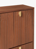 John Lewis Harvard Tall Shoe Storage Unit in Walnut (British brand)
