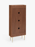 John Lewis Harvard Tall Shoe Storage Unit in Walnut (British brand)