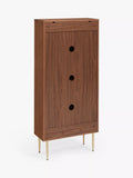John Lewis Harvard Tall Shoe Storage Unit in Walnut (British brand)