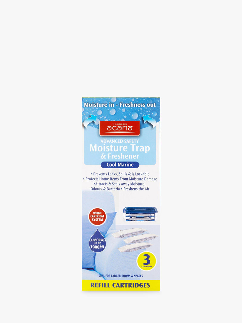Acana moisture trap refill cartridges set of 3 - British product