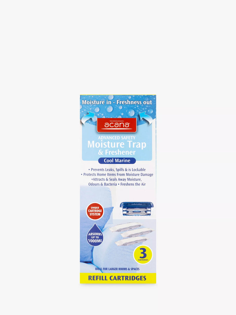 Acana moisture trap refill cartridges set of 3 - British product