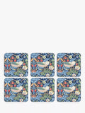 Morris & Co. Strawberry Thief coasters set of 6 (British brand)