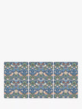 Morris & Co. Strawberry Thief Pure Morris Cork-Backed Placemats, Set of 6
