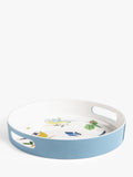 Wildlife Round Melamine Tray Multi