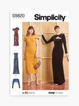 John Lewis Simplicity Misses' Knit Dresses and Shrug Sewing Pattern S9820- Buy online at McGrocer