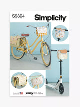 John Lewis Simplicity Bicycle Bags, Baskets and Panniers Sewing Pattern S9804OS- Buy online at McGrocer
