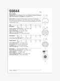Simplicity baby Halloween costume sewing pattern S9844 (British brand)