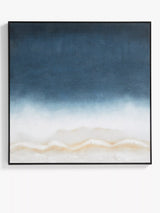 John Lewis John Lewis Dark Skye Abstract Framed Canvas Blue 100 x 100cm- Buy online at McGrocer