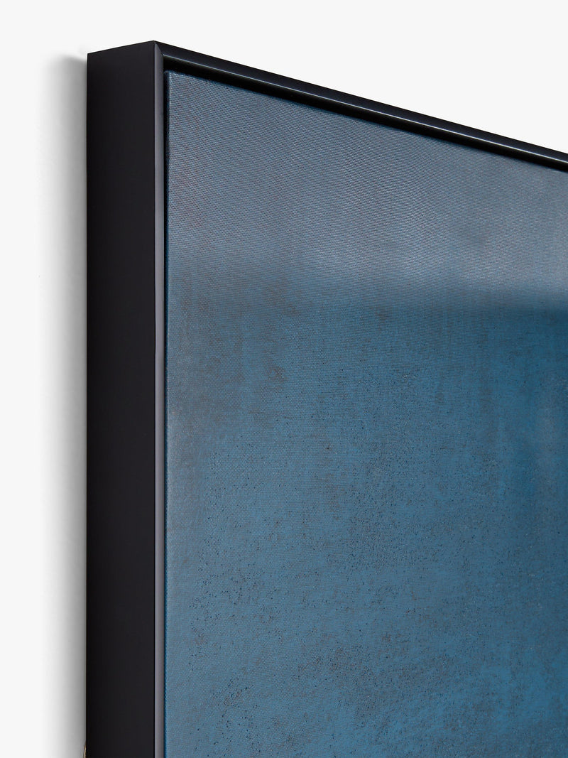 John Lewis Dark Skye abstract canvas blue 100x100cm - British product