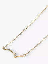 John Lewis Edge of Ember 14ct Gold Diamond Constellation Necklace- Buy online at McGrocer